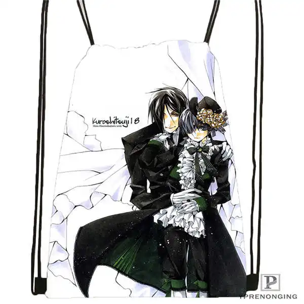 Custom Ciel. Phantomhive. full. @ 01 рюкзак с кулиской сумка милый Детская (черная спинка) 31x40 см