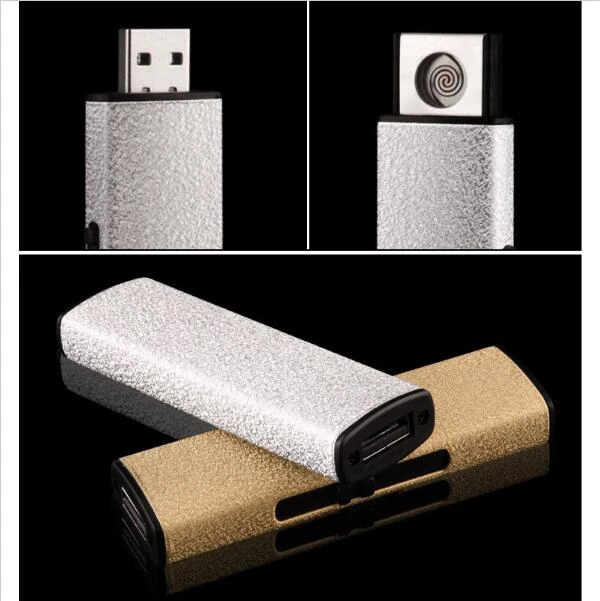 Металлические матовые портативные USB зажигалки для электронных сигарет