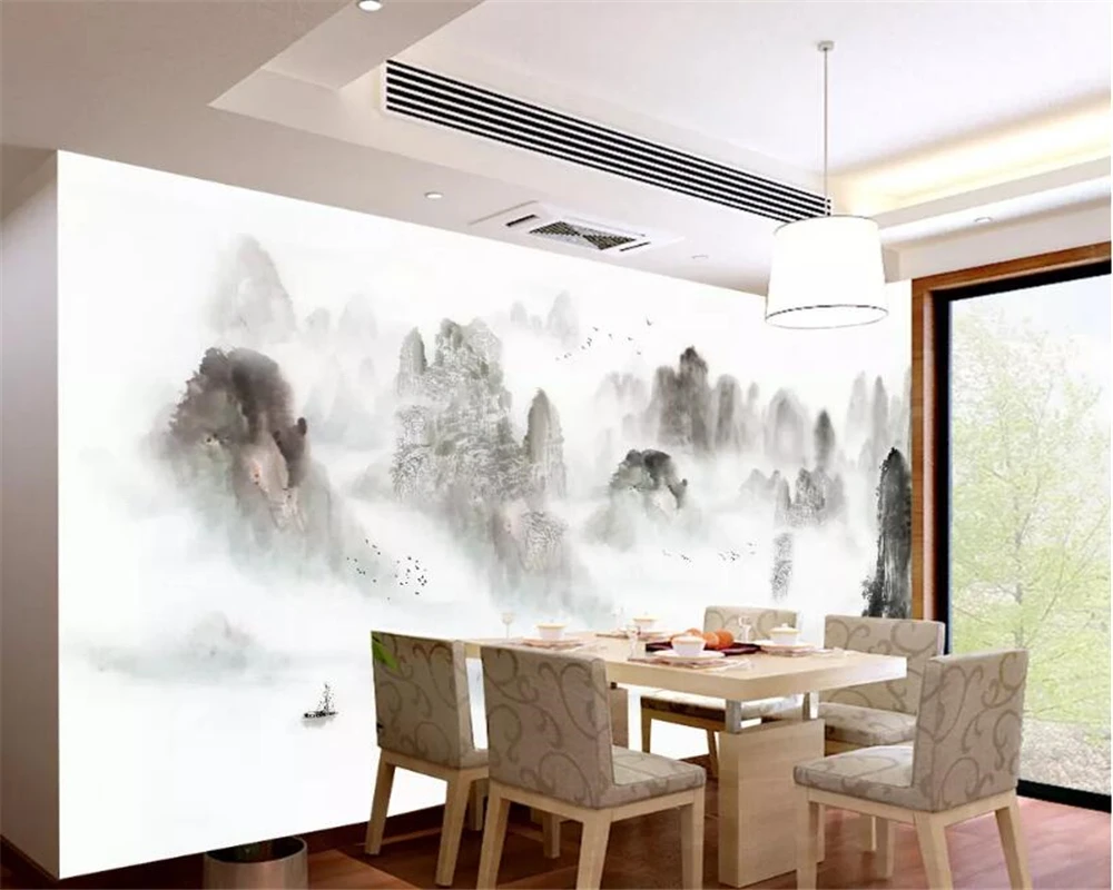 3D обои с чернилами художественный пейзаж для спальни прихожей детской комнаты |