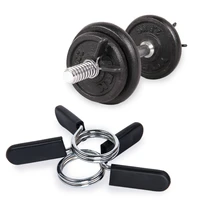 2pcs barbell gym weight lifting bar dumbbell lock clamp spring collar clips training accessories 252830 mm