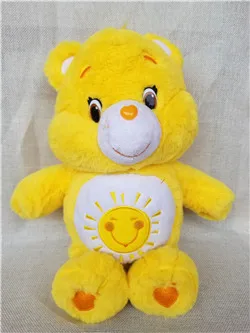 Синий Очаровательная настоящая забота медведь сердце розовый круг веселья Tenderheart Радуга поделиться медведь мягкая плюшевая кукла игрушка 12" - Цвет: Синий