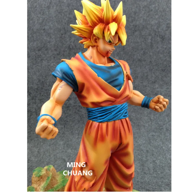 9,8" Статуя Dragon Ball Saiyan Son Goku бюст Gotenks полная длина портрет GK фигурка Коллекционная модель игрушки 25 см коробка D919
