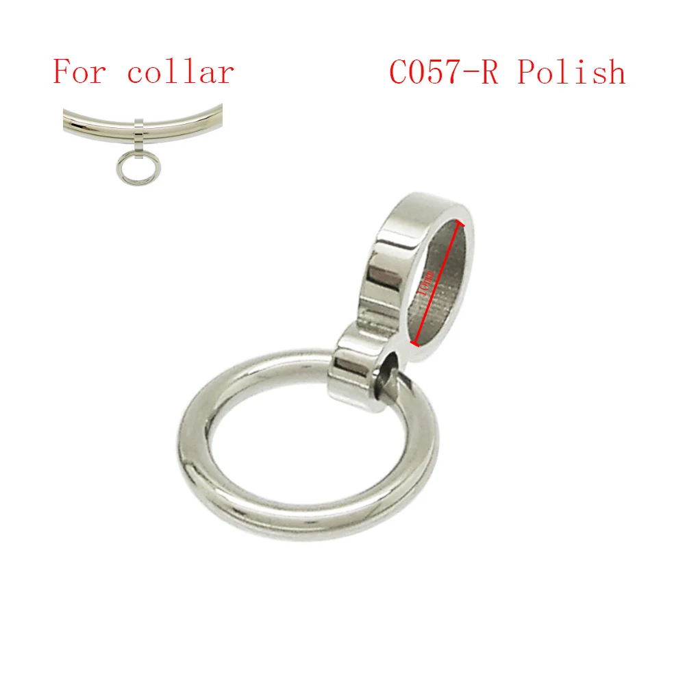 C057-R collar Polish Запасные части из нержавеющей стали съемное уплотнительное кольцо для фиксации воротника наручных манжет и лодыжек - Цвет: C057-R collar Polish