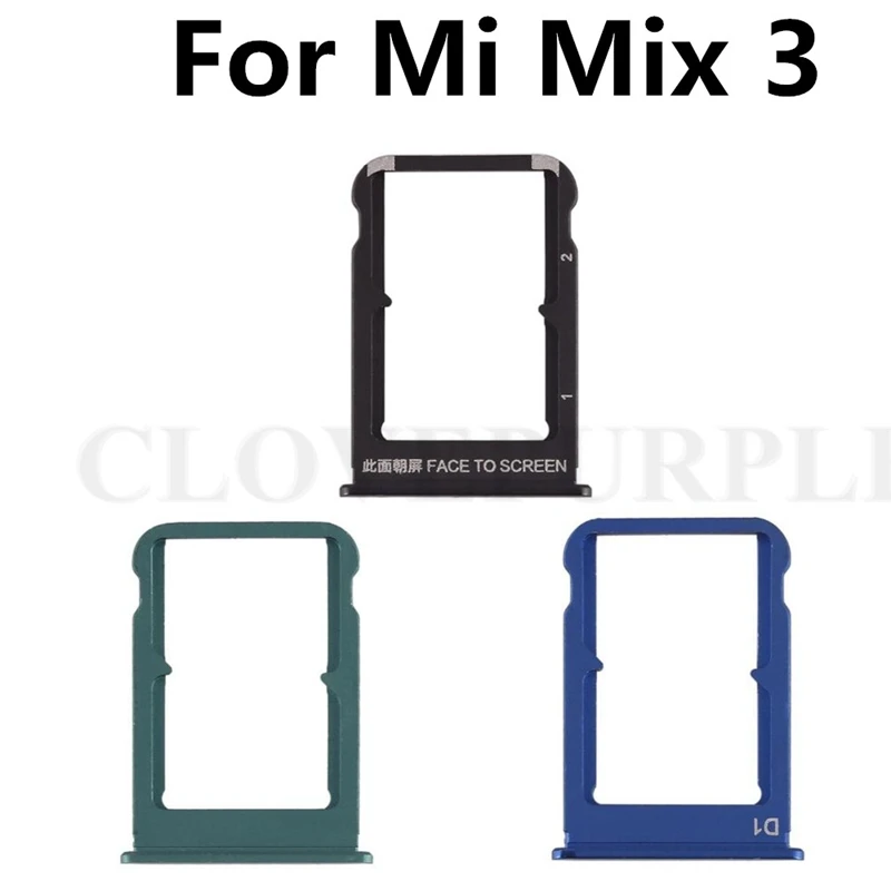 10 шт./лот держатель для Sim карты лоток Слот гнездо адаптер Xiaomi Mix3 Mi Mix 3|Адаптеры SIM