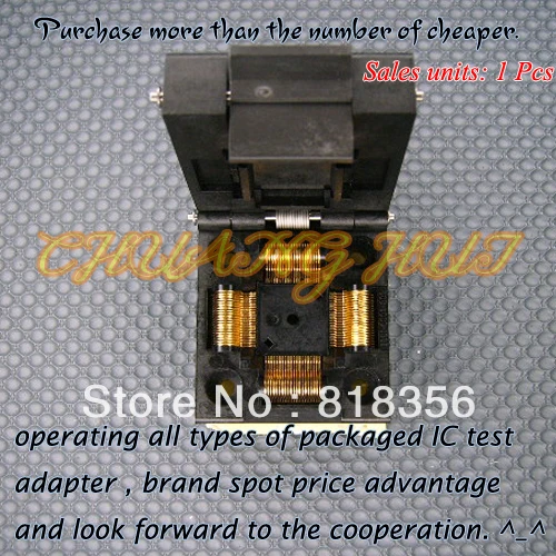 NEW IC51-0804-808 Socket QFP80/TQFP80 IC Test Burn-in Socket Adapter 0.5mm Pitch