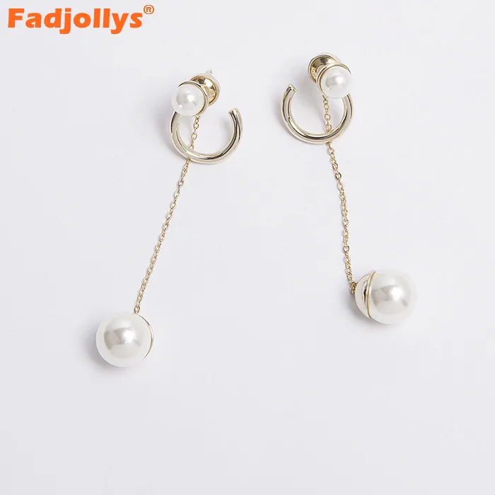 Новый имитация перл мотаться серьги для женщин аксессуары Модные цвета золота