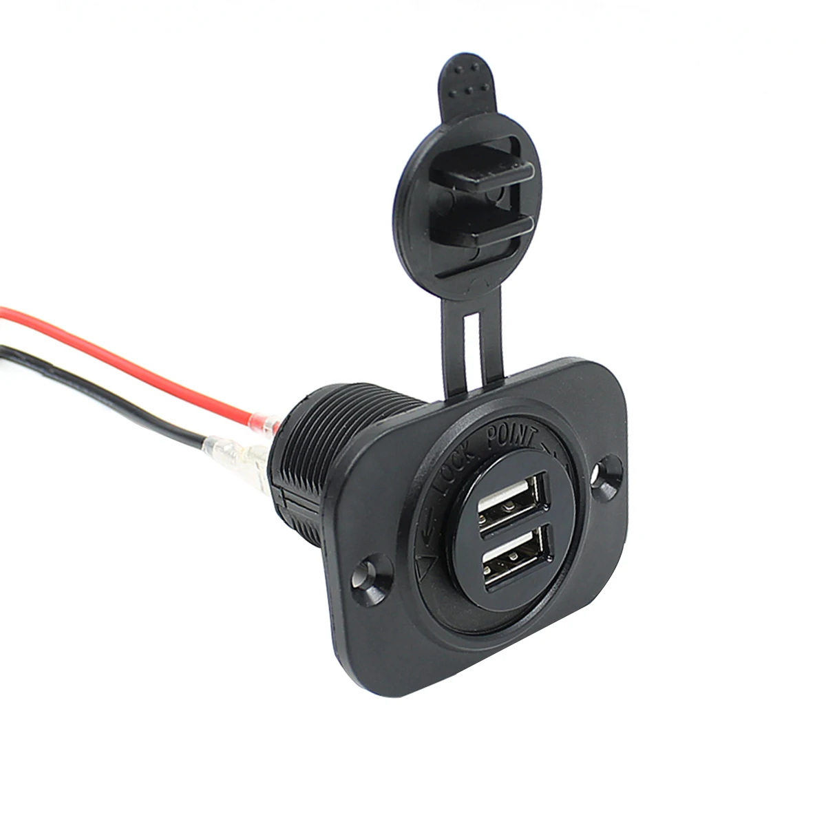 12V автомобильный мотоцикл двойной USB адаптер Прикуриватель разъем питания для