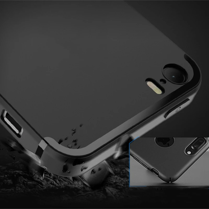 Фото Чехол с закаленным стеклом для iphone 12, 5, 5S, 11 Pro, 7, 8, 6S Plus, XR, XS Max №4