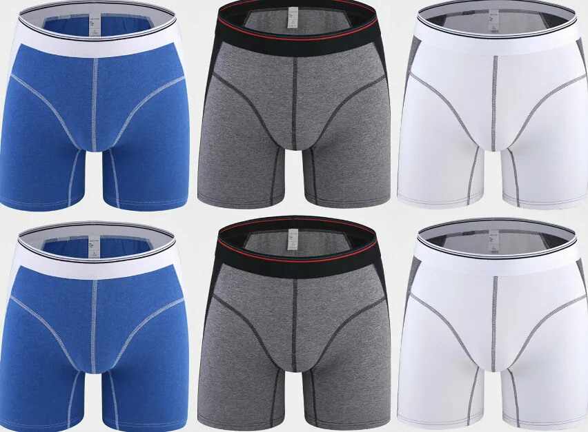 6 Pcs 2494 Mix H36 6 шт./лот, модные, сексуальные, брендовые, хлопковые, мужские боксеры, шорты, мужские боксеры, нижнее белье, удобные, увеличивающие объем, с подтяжками, трусы для полных - Цвет: 6 Pcs 2494 Mix H36