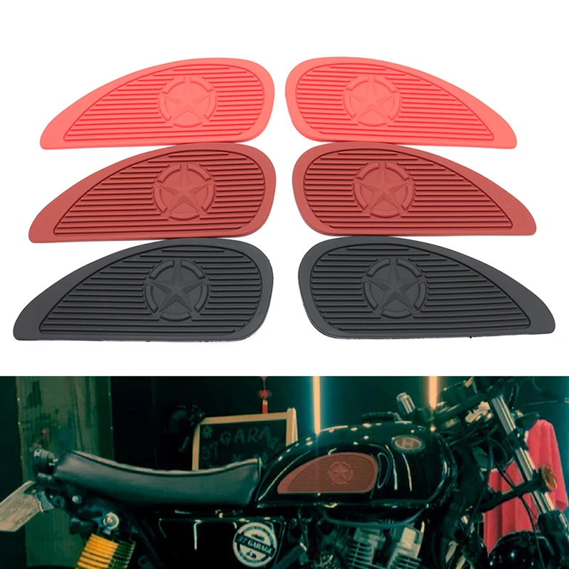 1 пара резиновых наколенников для бензобака мотоцикла универсальные наклейки на