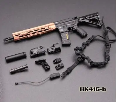 HK416 B 1/6 весы мини Таймс игрушки 1/6 серии HK416 серии M4 винтовка пистолет оружие Модель игрушки F 1" фигурки аксессуары коллекции - Цвет: HK416 B
