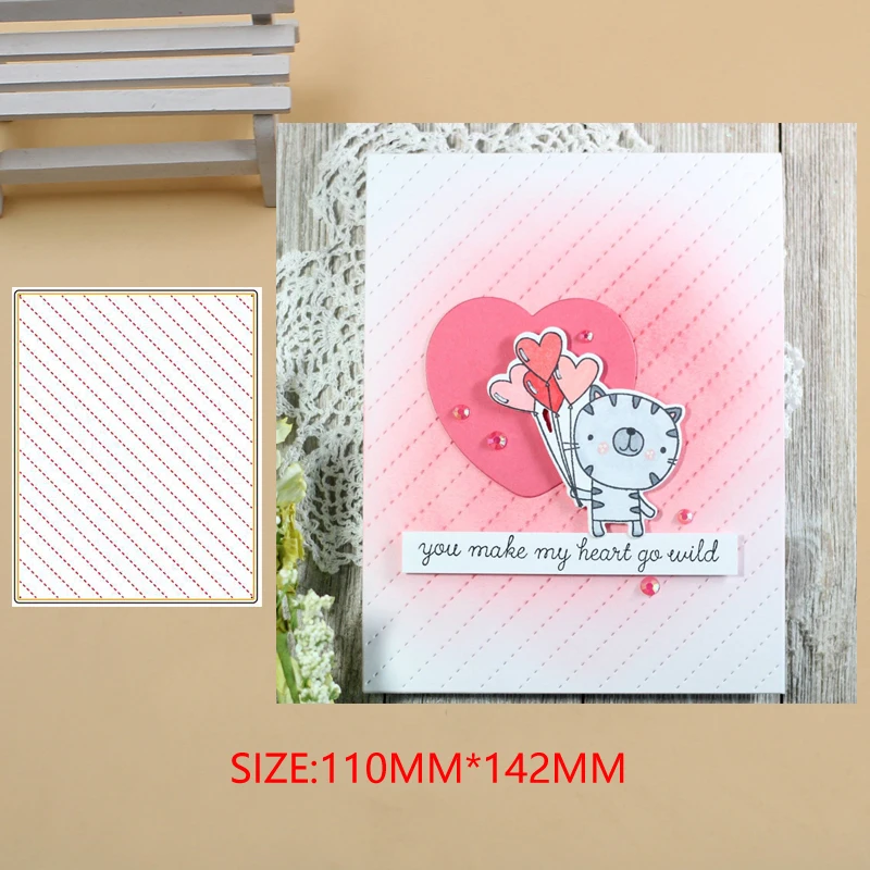 Диагональный фон для резки металла трафареты DIY скрапбукинга фотоальбом