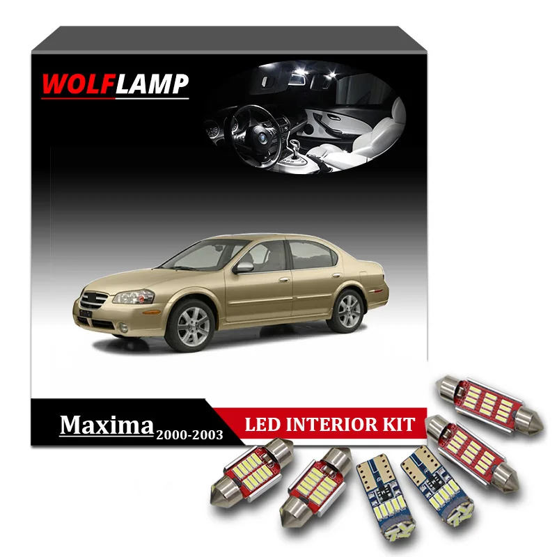 Wolflamp 13 шт. белая синяя светодиодная интерьерная с canbus автомобильные фары для 2000
