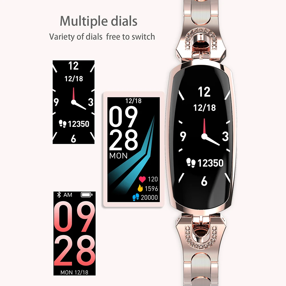 New Arrival Heart Rate Monitor Blood Pressure Pedometer Women's Fitness Smart Watch Bracelet | Электроника
