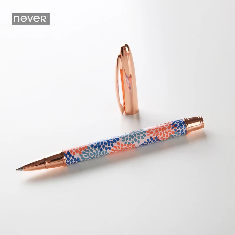 Гелевая ручка без подарка 0 5 мм черные чернила металлическая Boligrafos для дневника
