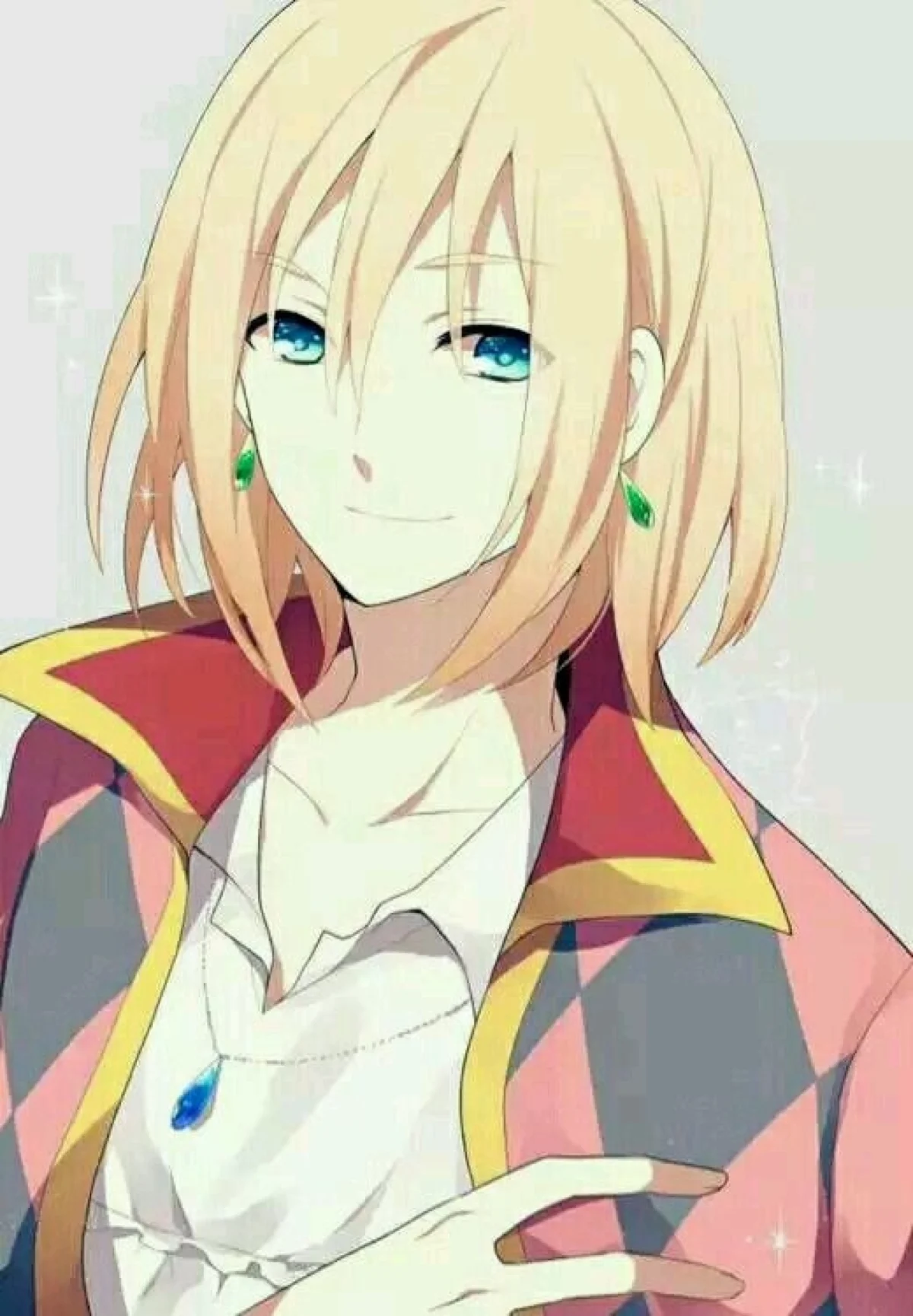 Howl Косплей Костюм передвигающегося замка Hauru no ugoku shiro Хоя Серьги Ожерелье косплей