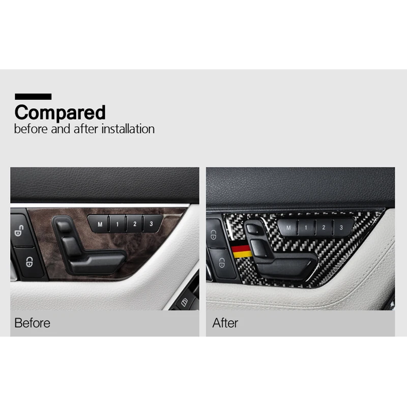SXRTZM для Mercedes C Class W204 модификация из углеродного волокна наклейки салона
