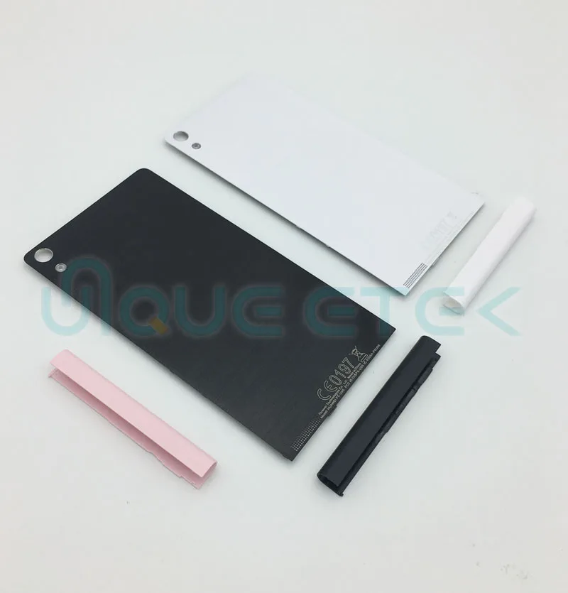 

For Huawei Ascend P6 Battery Metal Back Housing Door Cover Replacement parts + Bottom Cap Cover Case Black Pink White