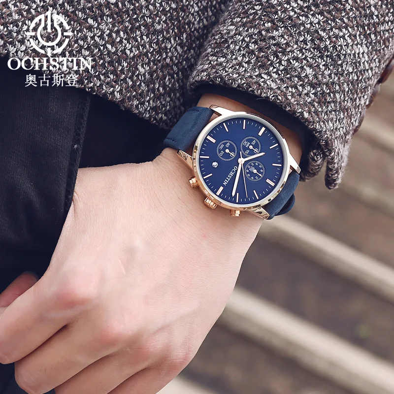Часы наручные OCHSTIN Мужские кварцевые многофункциональные Роскошные Брендовые
