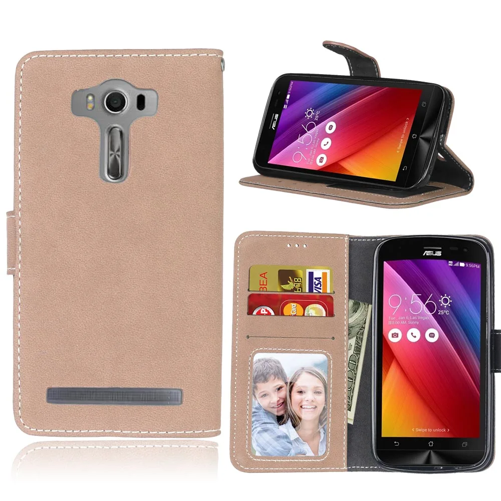 Кожаный чехол-кошелек для ASUS ZenFone 2 Laser ZE500KL Z00RD Z00ED, чехол-кошелек для телефона, чехол-книжка для ASUS ZE500KL ZE500KG, сумка