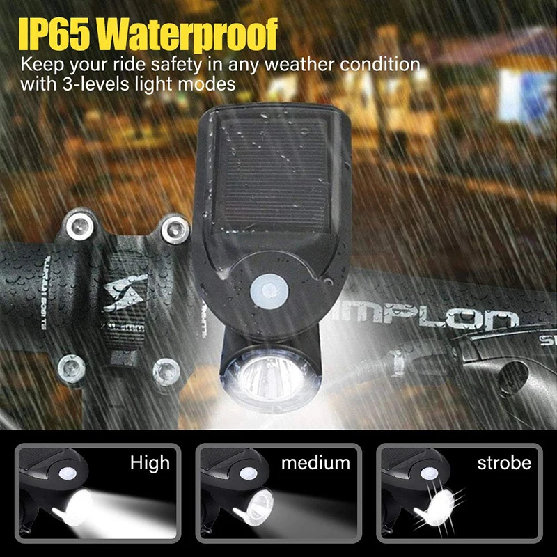Высокая ёмкость Встроенный батарея USB перезаряжаемые велофары супер яркий