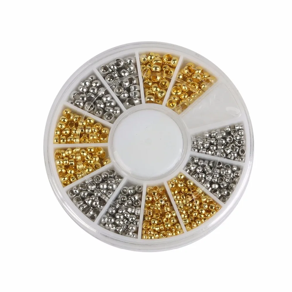 

1 set Crimp End Beads Jewelry Findings For Necklace Earring Bracelet DIY Making 2/2.5/3mm Mixed Color 660 pcs/lot BDH054-01MX
