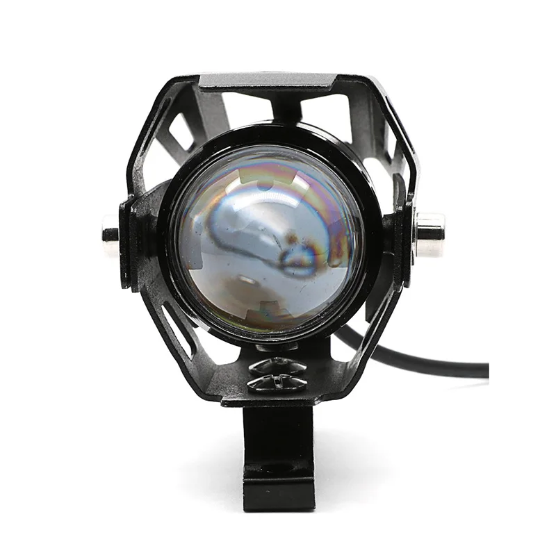 Led moto rcycle фара противотуманная точечная фара для скутера moto rbike moto rcycle передние фары лампы мопед 2 шт. мини U5 12 В мото свет