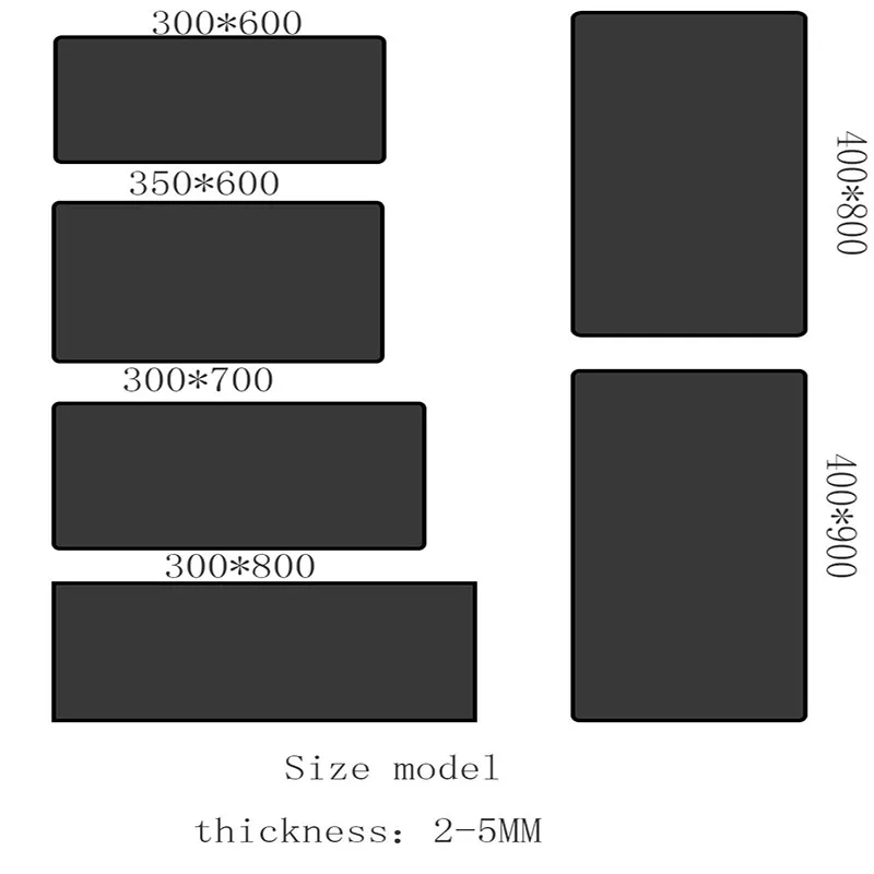 Коврик для мыши XGZ с эффектом массы 3 резиновый скоростной выпуск большой размер