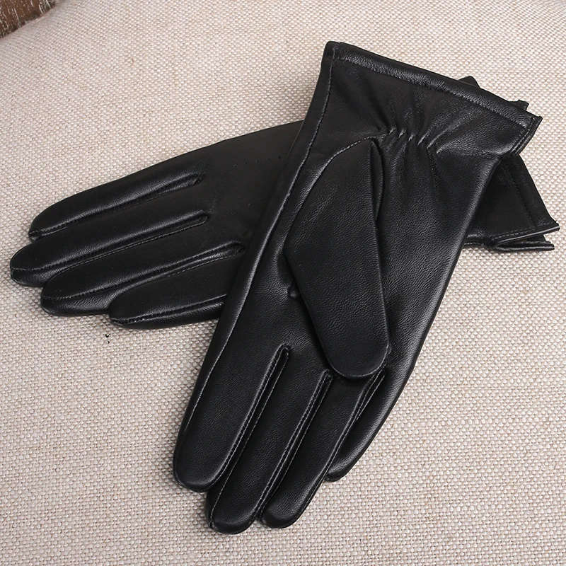 Magelier перчатки для сенсорного экрана высокого качества из натуральной кожи