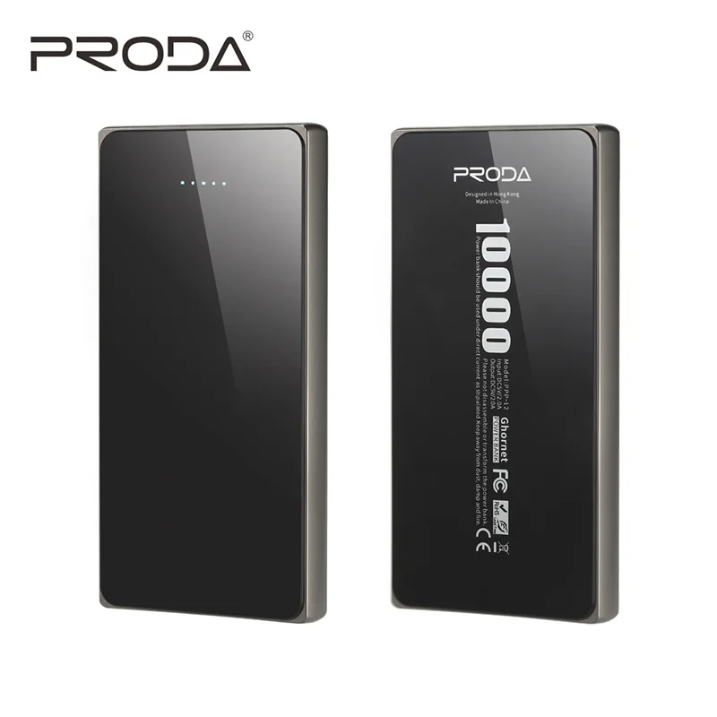 Remax Proda Powerbank 10000 мАч Сплав тонкий полимерный внешний аккумулятор повербанк для