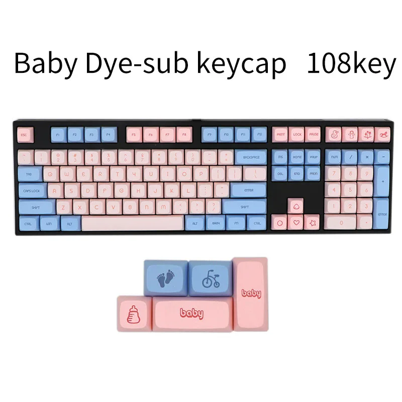 BGKC PG Детские этермосублимационные шрифты PBT DSA keycap для проводной USB механической