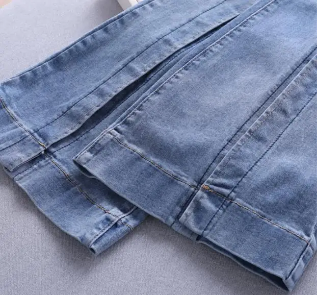 

Vintage Bell Bottom Jeans Plus Size High Waisted Flare Jeans For Women Long Wide Leg Jeans Woman Split jeans