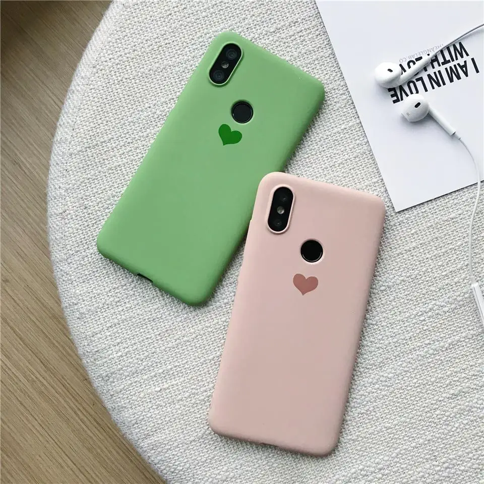 Милыми любящими сердцами Песочная текстура чехол для XiaoMi 9 SE Honor 8 Lite A2 A1 мягкий