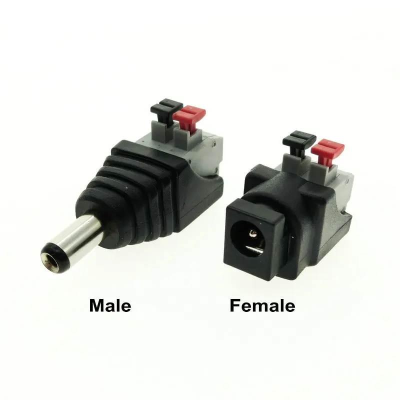 Коннектор питания постоянного тока для светодиодные ленты дизайн Клип Весна