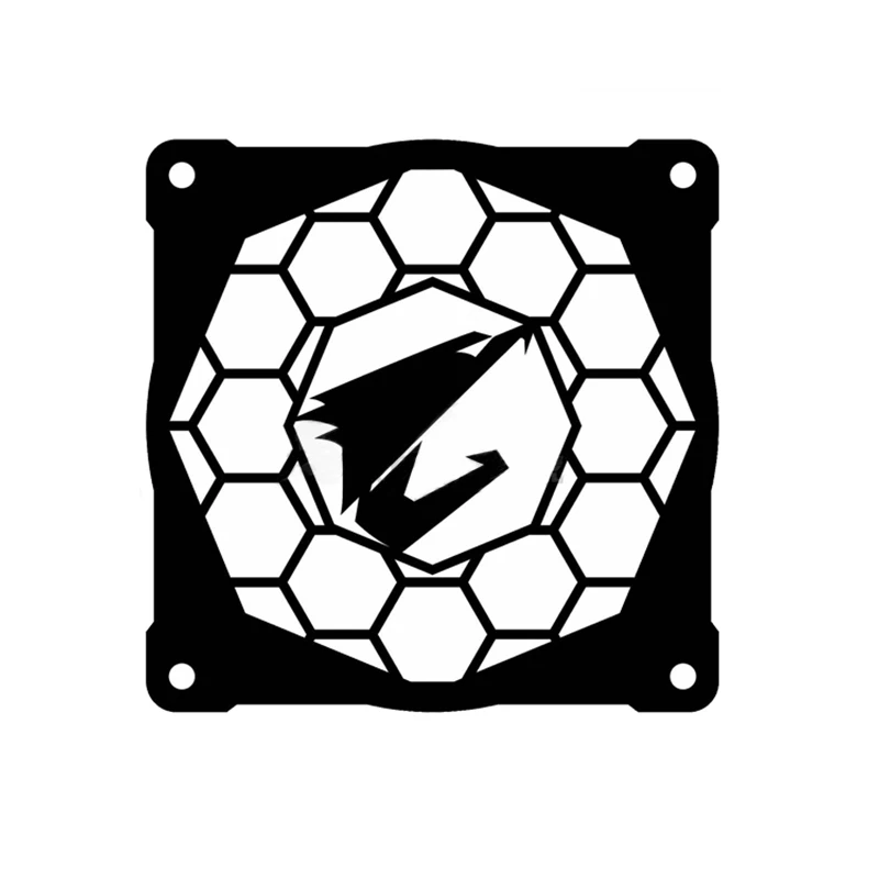 AORUS Компьютерные компоненты зеркало мейнфрейма для AORUS крышка вентилятора 12 см вентиляторы охлаждения Lengshui декоративная крышка с водяным охлаждением аксессуары - Цвет лезвия: AORUS
