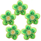 5 шт., вышитые нашивки с цветком сливы