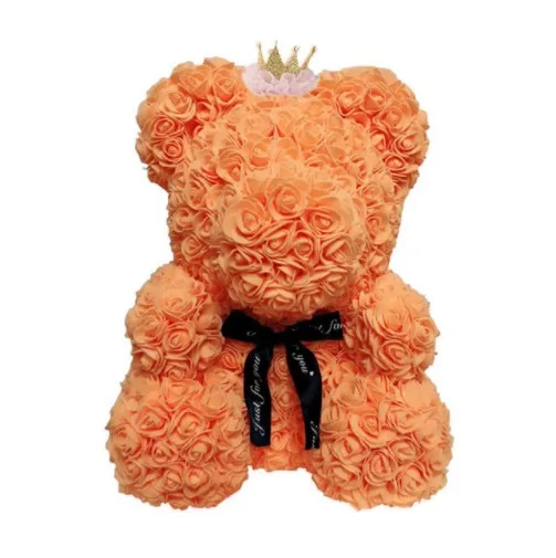 40cm Artificial Flowers Rose Bear Multicolor Plastic Foam Flower Teddy Valentines Day Gift Birthday Party Decorations | Дом и сад
