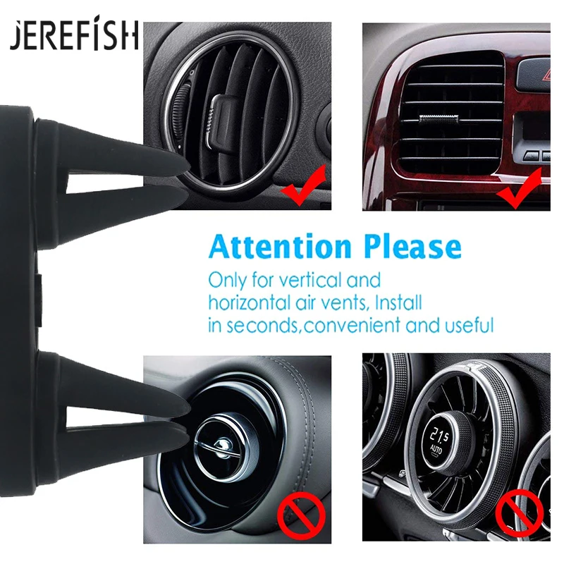 Супермагнитный Автомобильный держатель для телефона JEREFISH С Двойным Зажимом