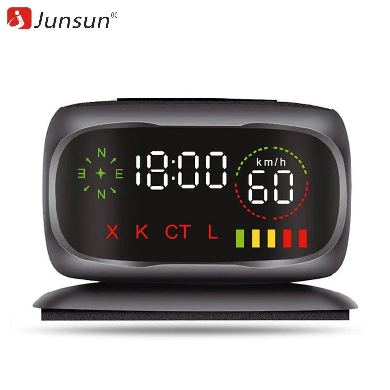 Junsun Антирадар GPS Радар детектор Российской исплей 360 градусов X K CT L Антирадары