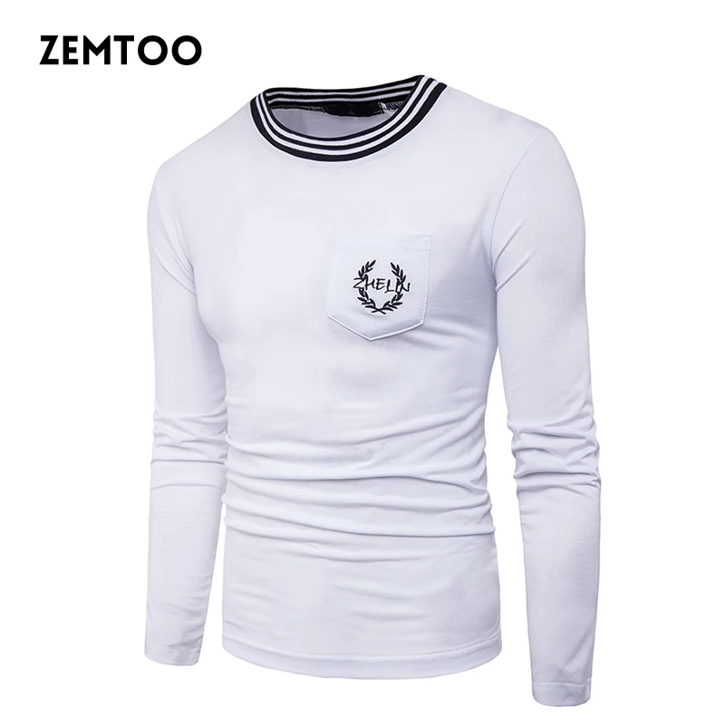 Модный бренд Для мужчин с вышивкой футболки полета Цвет полосатый воротник