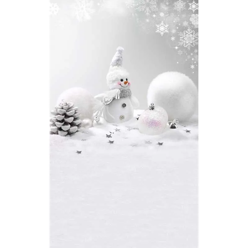 Allenjoy Рождественский фон для фотосъемки Снеговик сосновые конусы детей