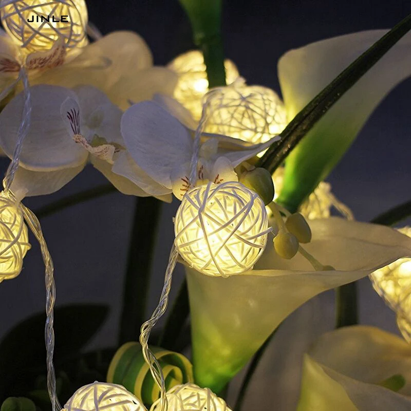 Светодиодная гирлянда из ротанга 10X2 м 2017 | Лампы и освещение