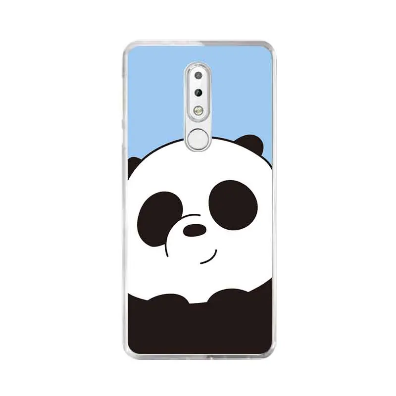 Мягкий Ясно TPU чехол для телефона с цветочным рисунком Собака Панда Красочные Nokia3