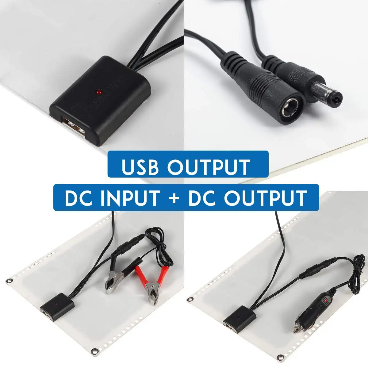 LEORY 14 V 20 W 1.5A Водонепроницаемая Солнечная батарея с usb-разъемом монокристаллическая солнечная панель с автомобильным зарядным устройством для наружного кемпинга аварийный свет