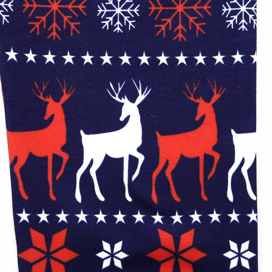 Одежда для девочек Новинка Лидер продаж детские леггинсы рождественские брюки с