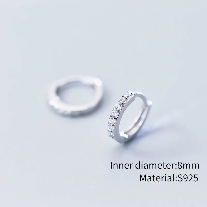 Женские круглые серьги-кольца INZATT минималистичные серьги из настоящего серебра