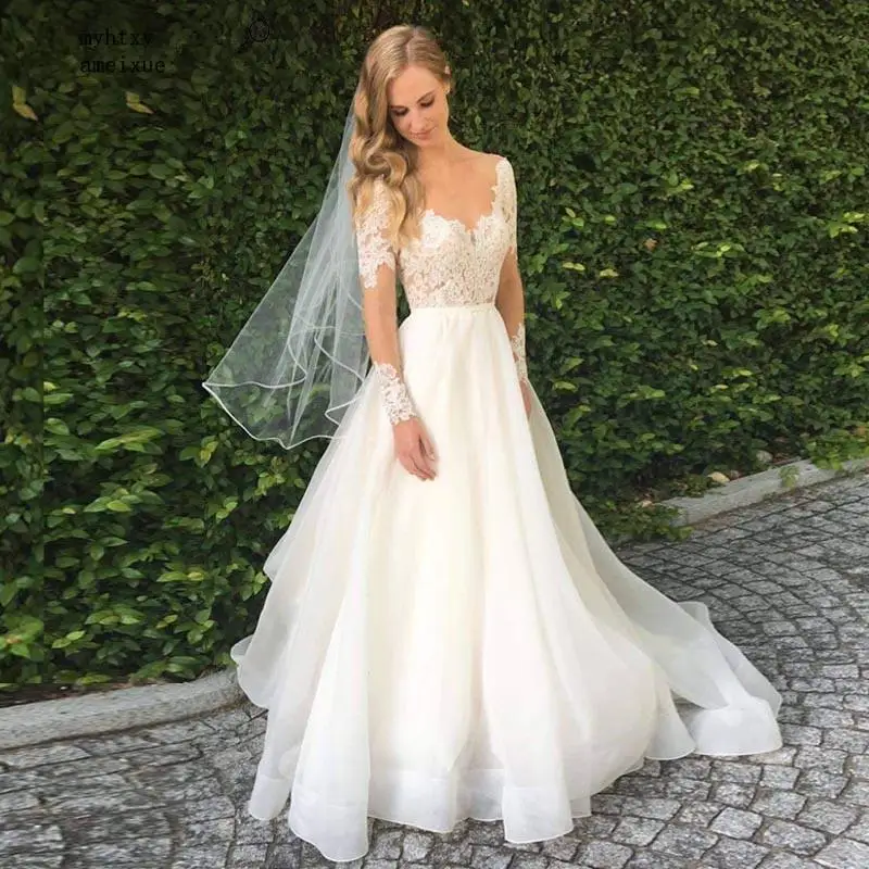 

Женское пляжное платье-трапеция с V-образным вырезом и длинными рукавами