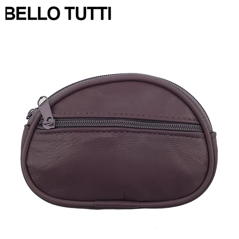 BELLO TUTTI из натуральной кожи, мини брендовый Кошелек для монет, стиль, молния, маленький кошелек для монет, овчина, женский кошелек для девочек