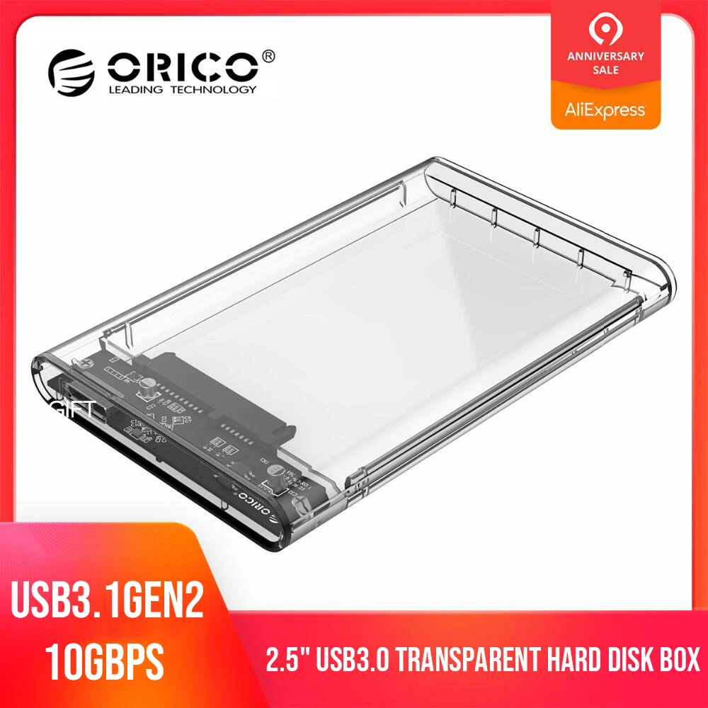 ORICO 2139U3 CR USB 3 0 внешний жесткий диск Корпус SSD корпус для 2.5in SATA HDD Поддержка UASP 2 ТБ
