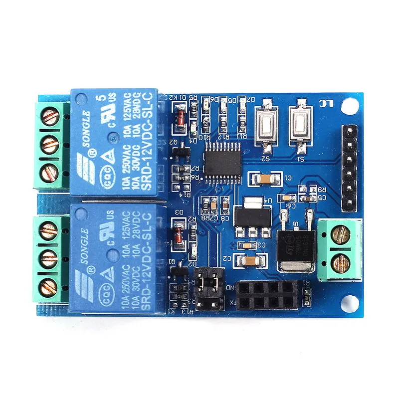 12V WI-FI триггерный релейный модуль ESP8266 IOT приложение пульт дистанционного управления 2-х канальный для умного дома мобильного телефона автоматизации доски двойной WI-FI модуль
